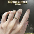 COCOSHNIK K10ガドルーンカット リング細