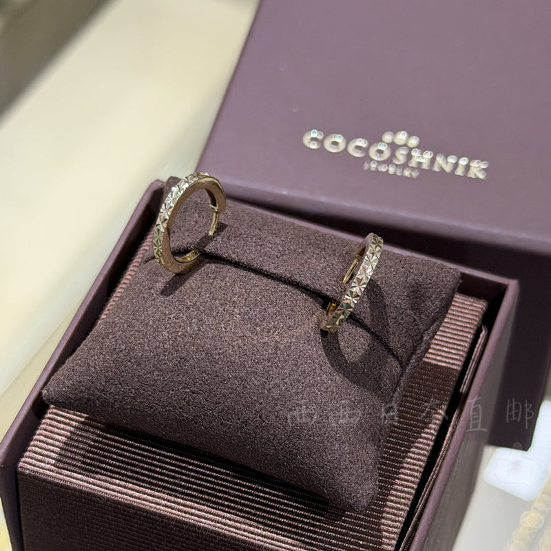 COCOSHNIK K10極光中折れ フープピアス