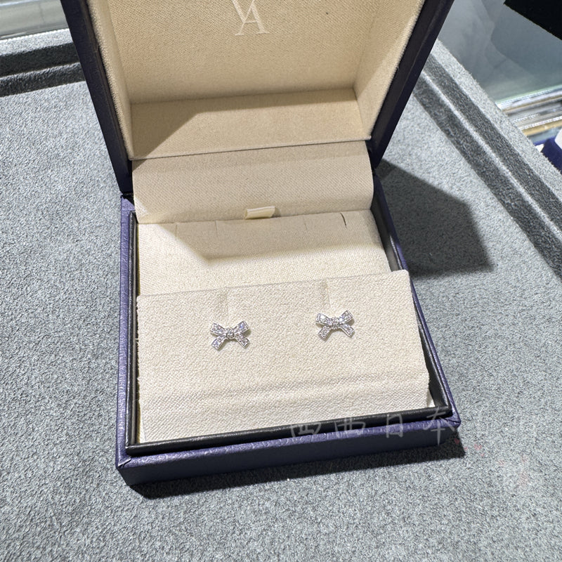 Vendome Aoyama ダイヤモンド リボン ピアス